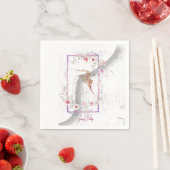 Serviettes en papier de fête (En situation)