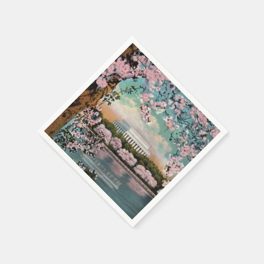 Serviettes en papier de fleurs de cerisier (Coin)