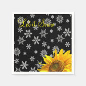 Serviettes en papier de flocons de tournesol (Devant)