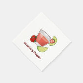 Serviettes en papier de fraise Daiquiri (Coin)