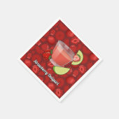 Serviettes en papier de fraise Daiquiri (Coin)