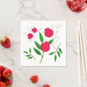 Serviettes en papier de grenade (En situation)