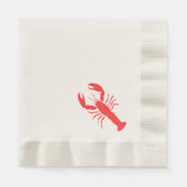 serviettes en papier de homard rouge (Devant)