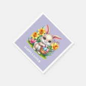 Serviettes en papier de lapin de Pâques (Coin)