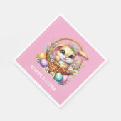Serviettes en papier de lapin de Pâques (Coin)