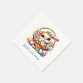 Serviettes en papier de lapin de Pâques (Coin)