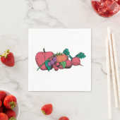 Serviettes en papier de légumes frais (En situation)