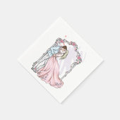 Serviettes en papier de mariée et de chambre