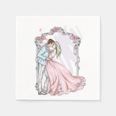 Serviettes en papier de mariée et de chambre (Devant)