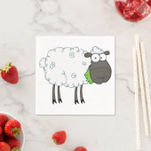 Serviettes en papier de mouton laineux (En situation)