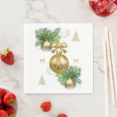 Serviettes en papier de Noël (En situation)