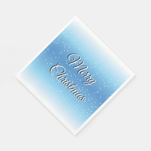 Serviettes en papier de Noël à thème de neige (Coin)