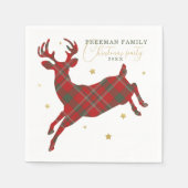 Serviettes en papier de Noël de rennes, (Devant)