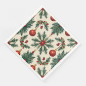 Serviettes en papier de Noël, Dîner standard (Coin)