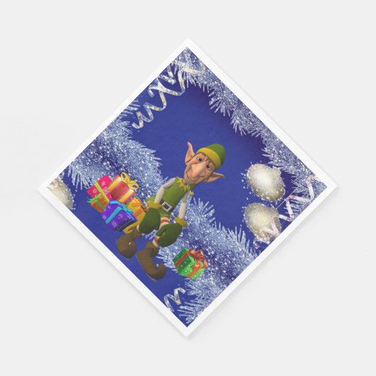 serviettes en papier de Noël, elfe (Coin)