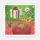 serviettes en papier de Noël, elfe (Devant)