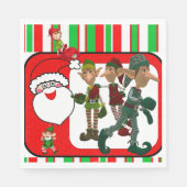 serviettes en papier de Noël, elfe (Devant)