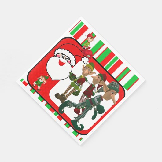 serviettes en papier de Noël, elfe (Coin)