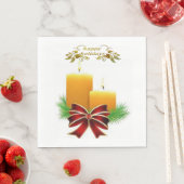 serviettes en papier de Noël, Joyeuses fêtes (En situation)