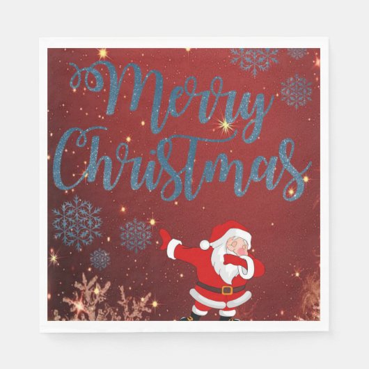 Serviettes en papier de Noël, Joyeux Noël (Devant)