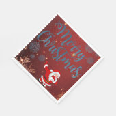 Serviettes en papier de Noël, Joyeux Noël (Coin)