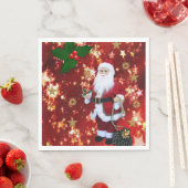 Serviettes en papier de Noël, Joyeux Noël, Père No (En situation)