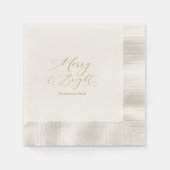 Serviettes en papier de Noël Merry & Bright (Devant)