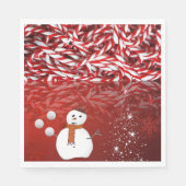 Serviettes en papier de Noël, Snowman (Devant)