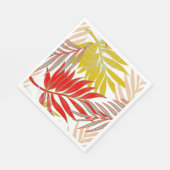 Serviettes en papier de palmes tropicales (Coin)