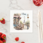 Serviettes en papier de Paris (En situation)