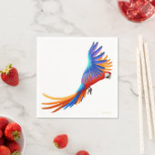 Serviettes en papier de perroquet de Macaw (En situation)