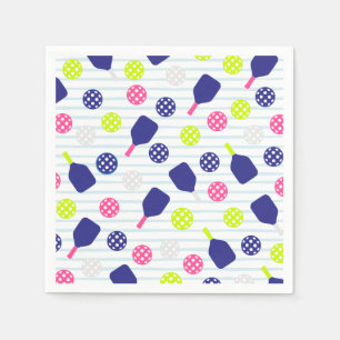 Serviettes en papier de pickleball