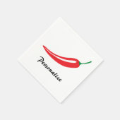 serviettes en papier de piment chaud rouge personn (Coin)