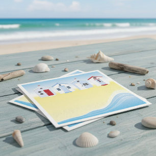 Serviettes en papier de plage