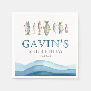 serviettes en papier de poisson, serviettes de poi
