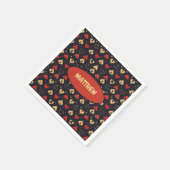 Serviettes en papier de poker pour soirée de jeu d (Coin)