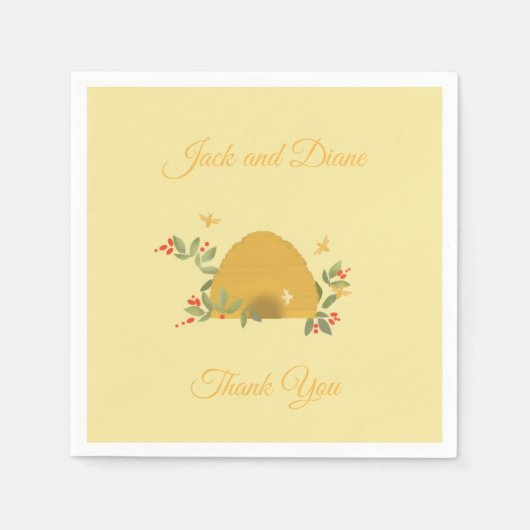 Serviettes en papier de ruche (Devant)