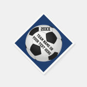 Serviettes en papier de soccer personnalisées (Coin)
