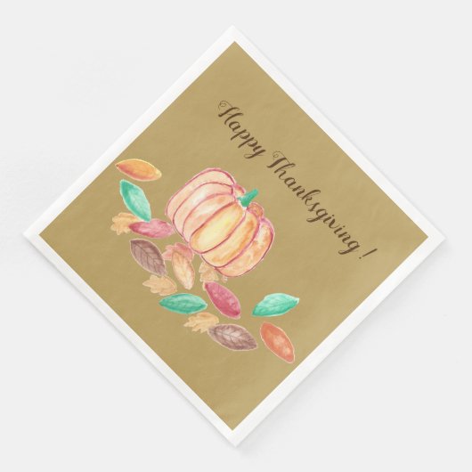 Serviettes en papier de Thanksgiving (Coin)
