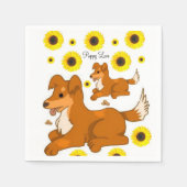 Serviettes en papier de tournesol (Devant)