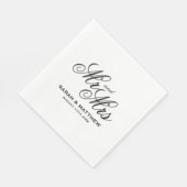 Serviettes en papier décoratif pour un dîner maria (Coin)