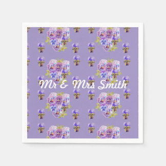 Serviettes en papier décoratives coquelicot orange