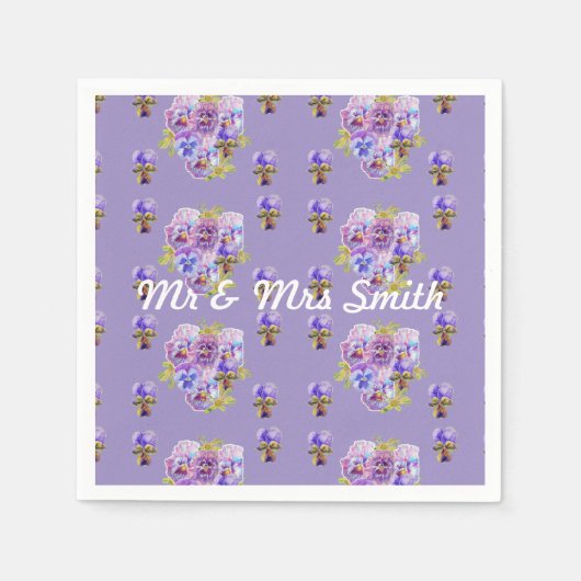 Serviettes en papier décoratives coquelicot orange (Devant)