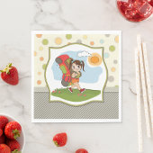 Serviettes en papier d'emballage pour filles