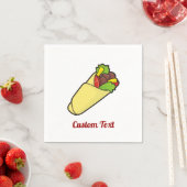 Serviettes en papier d'enveloppement de sandwich T (En situation)