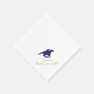 Serviettes en papier Derby Horse Racing