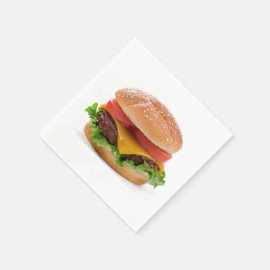 Serviettes en papier design "Deluxe Hamburger" (Coin)