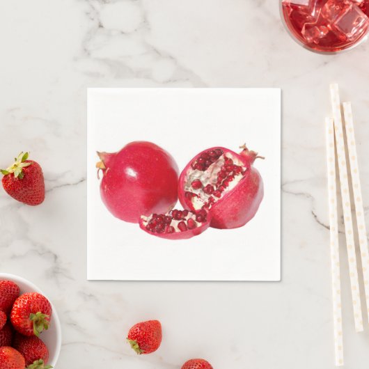 Serviettes en papier design "grenade" (En situation)