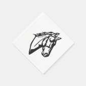 Serviettes en papier dessin de cheval (Coin)