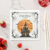 serviettes en papier d'Halloween effrayantes, vais (En situation)